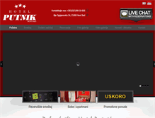 Tablet Screenshot of hotelputnik.rs